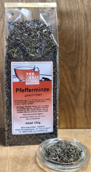 Pfefferminze geschnitten